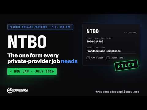 The NTBO Explained: The One Form Every Florida Private Provider Job Needs